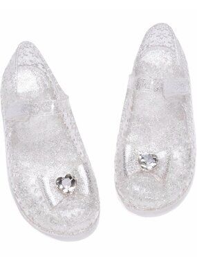 Girl Princess Mary Jane Flat Dress Up,Dance Party,Cosplay-Jelly Shoes Clear 12.5